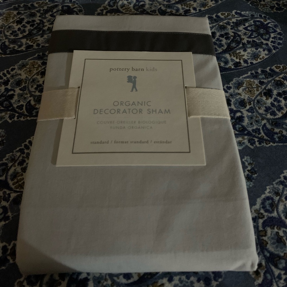 Pottery Barn Kids Decorator Sham Charcoal